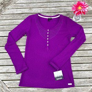 NWT Kensie Pajama Top - Loungewear Shirt - Size Small